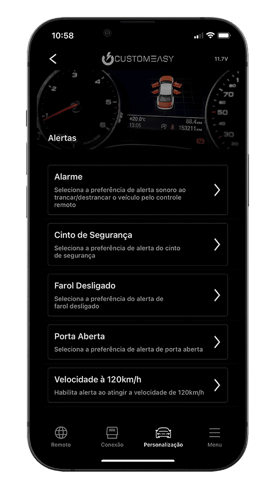 Tela do App CustomEasy 2