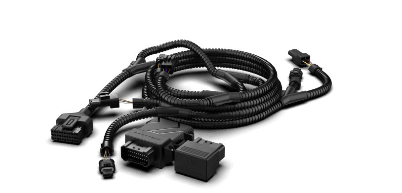 Chicote de instalação PiggyBack com conduíte corrugado de alta resistência