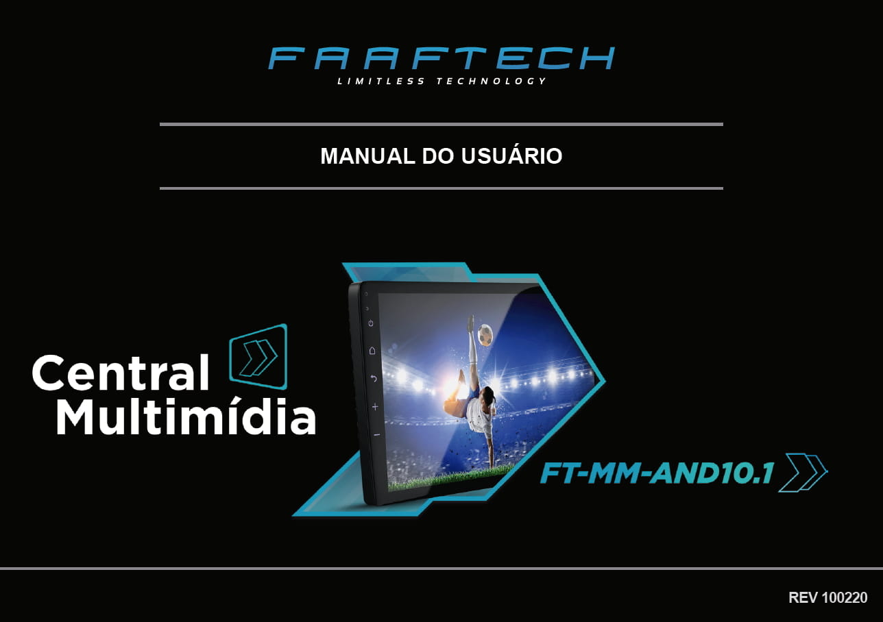 Manual do usuário multimídia 10 polegadas Faaftech.