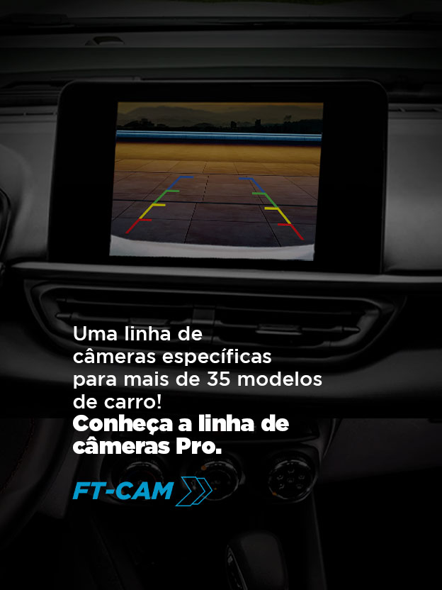 câmeras de ré específicas FT-CAM